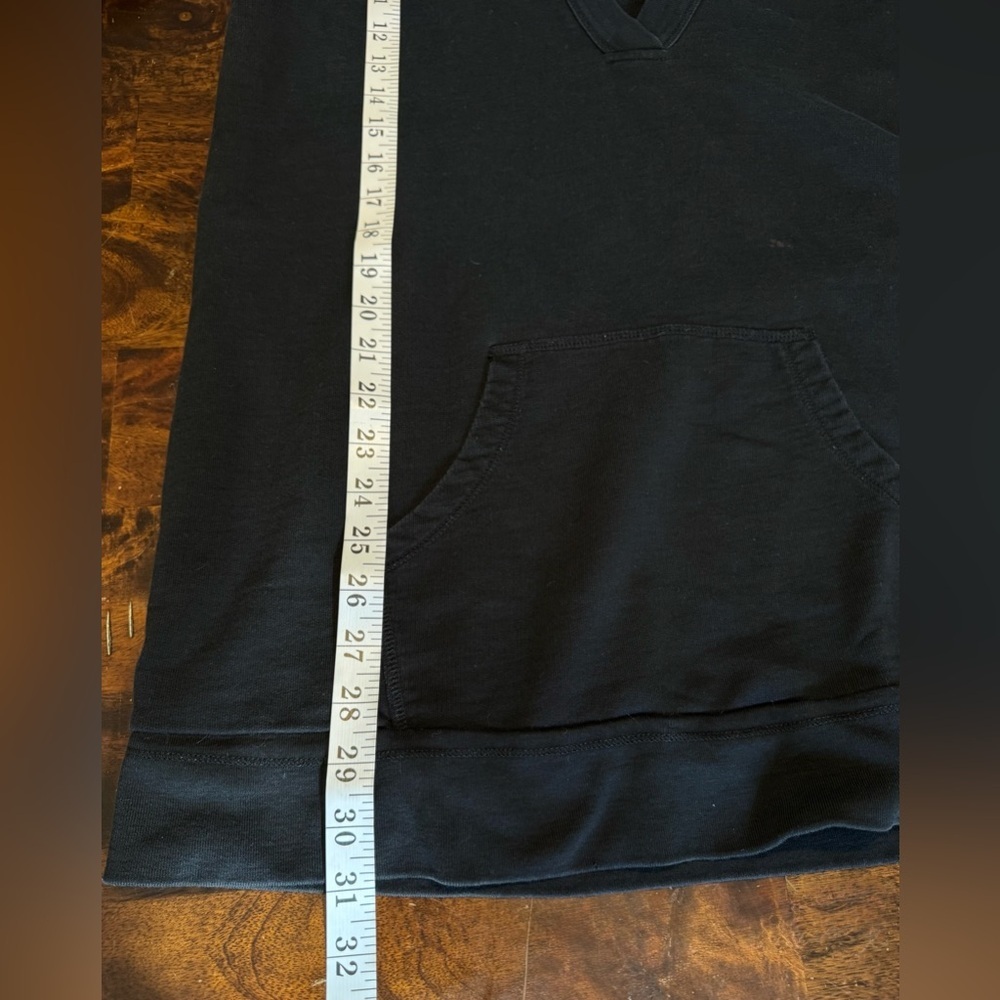 Vtg. Ralph Lauren Polo Jeans Co Women’s Cotton Black Tunic Hoodie Cover Up Sz L - Picture 6 of 8